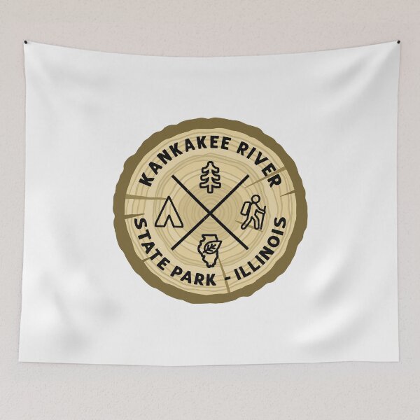 Item preview, Kankakee River State Park Illinois Log Slice designed and sold by VanyaKar.