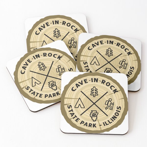 Item preview, Cave-In-Rock State Park Illinois Log Slice designed and sold by VanyaKar.