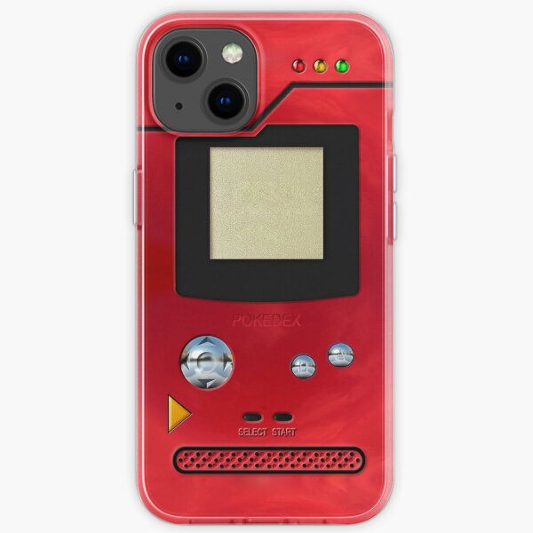 red retro pokedex iPhone Soft Case