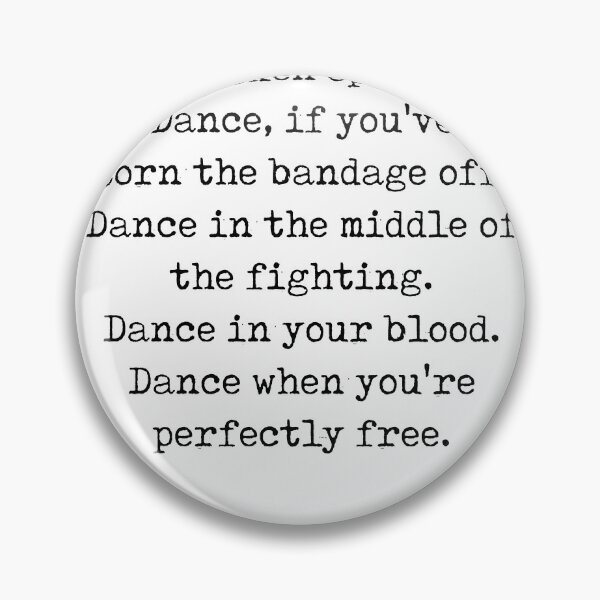 Item preview, Rumi Quote 03 - Dance when you're perfectly free - Typewriter Print designed and sold by Studio Grafiikka.