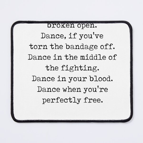 Item preview, Rumi Quote 03 - Dance when you're perfectly free - Typewriter Print designed and sold by Studio Grafiikka.