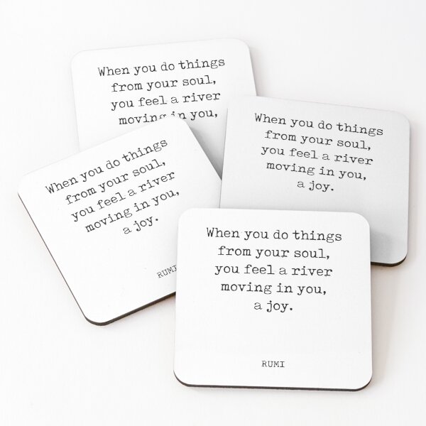 Item preview, Rumi Quote 05 - When you do things from your soul - Typewriter Print designed and sold by Studio Grafiikka.