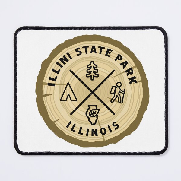 Item preview, Illini State Park Illinois Log Slice designed and sold by VanyaKar.