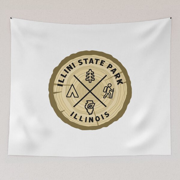 Item preview, Illini State Park Illinois Log Slice designed and sold by VanyaKar.