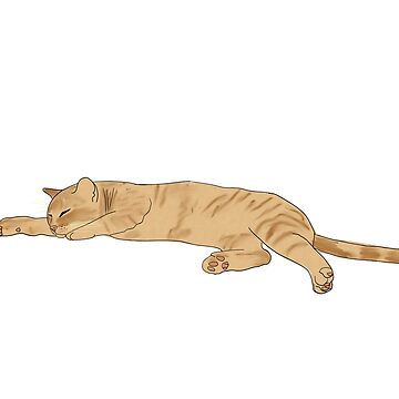 Artwork thumbnail, Sleeping Orange kitty by Victoriana Brooke