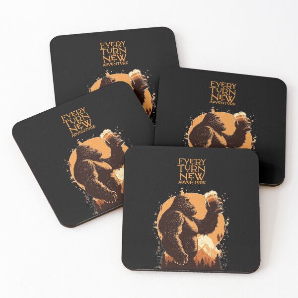 Item preview, Sasquatch drinking beer camping gift ideas designed and sold by EveryTurn.