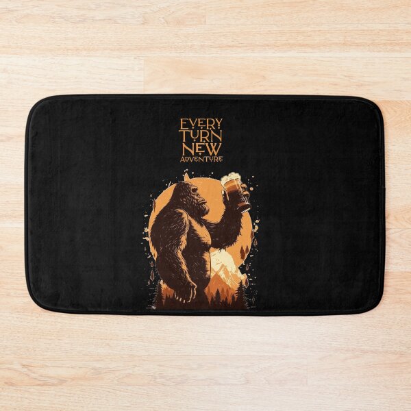 Item preview, Sasquatch drinking beer camping gift ideas designed and sold by EveryTurn.