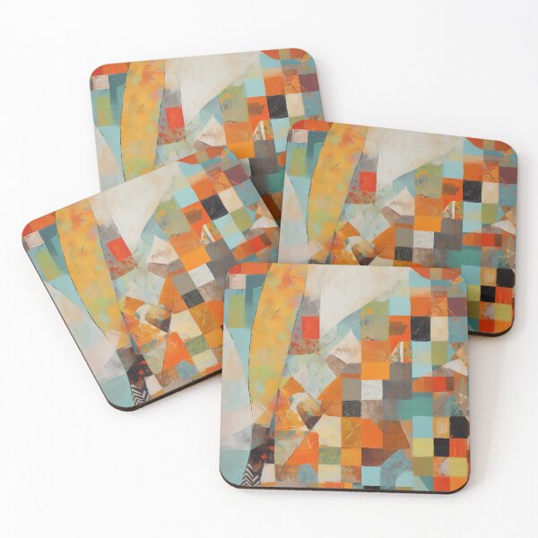 Item preview, Artistic texture impasto geometric abstract shape line decorative painting 27 designed and sold by UnaWu533.