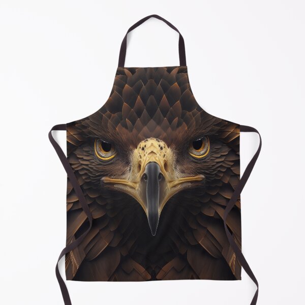 Item preview, Angry eyes Golden Eagle portrait textil abstract art designed and sold by Tio-Tecun.