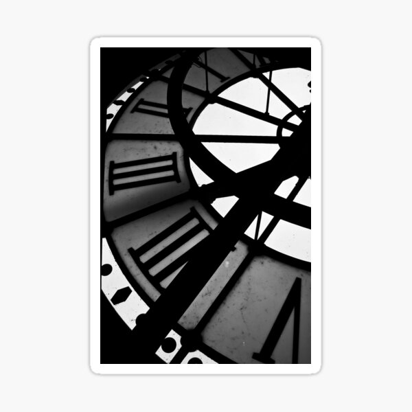 Time stood still Sticker