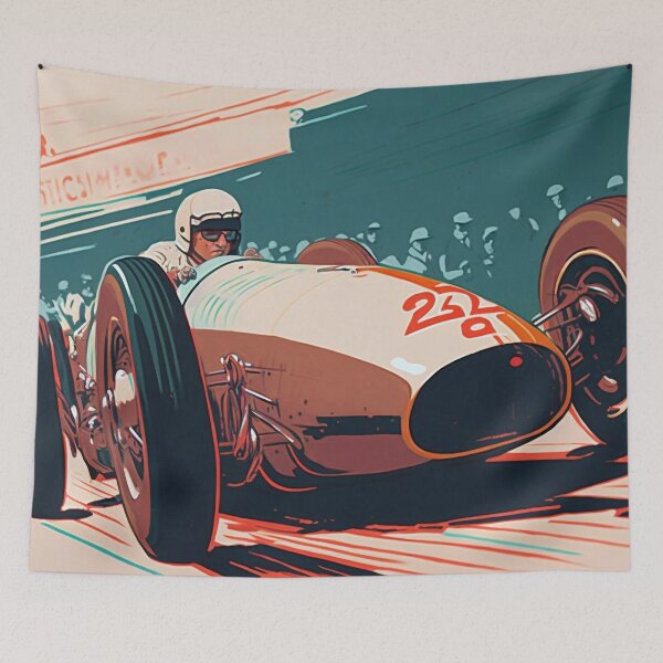 Item preview, Vintage Grand Prix Wall Art | Large Art Print | Race Car Print | Office Wall Decor | Automotive Wall Art designed and sold by ArtiCo. Labs.