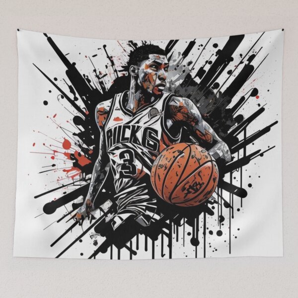 Item preview, Awesome Basketball Ink Splatter Artwork Punk  designed and sold by Michael Voyler.
