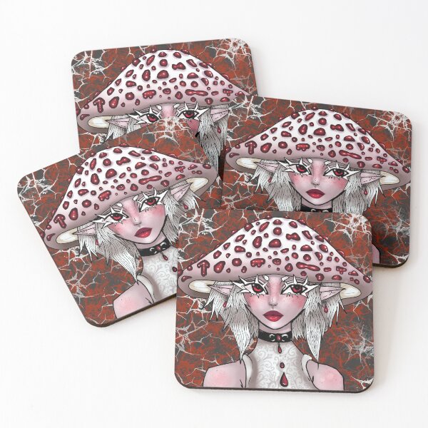 Item preview, Bloody Tooth Mushroom Girl designed and sold by CrispyDelicious.