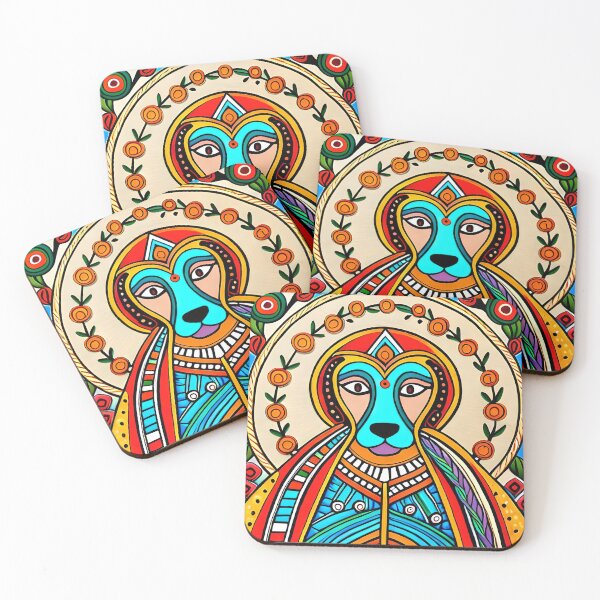 Item preview, Canine Charm: A Madhubani Tribute to Dogs designed and sold by DogBook.