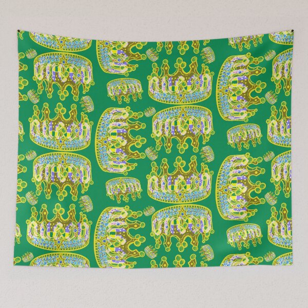 Item preview, QUEENS CROWN KELLY GREEN  designed and sold by GIVENGRACE.ART.