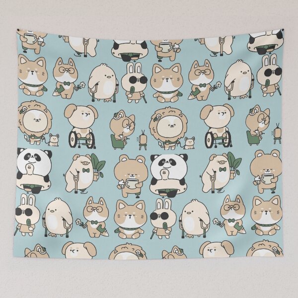 Item preview, Cute animal character pattern designed and sold by BestGears.