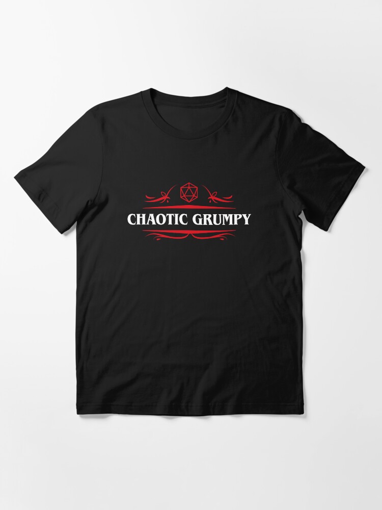 Alternate view of Chaotic Grumpy Alignment Essential T-Shirt