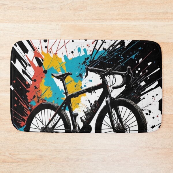 Item preview, Cool Abstract Ink Splatter Mountain Bike Artwork Design  designed and sold by Michael Voyler.