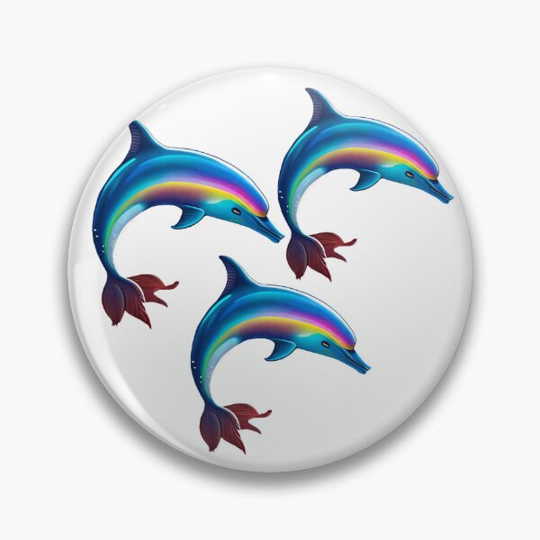 Item preview, Colourful dolphin cute designed and sold by GloriousArtSKD.