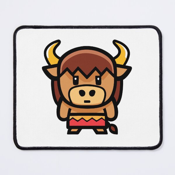 Item preview, Bull Mascot Golden Brown designed and sold by spyduckz.