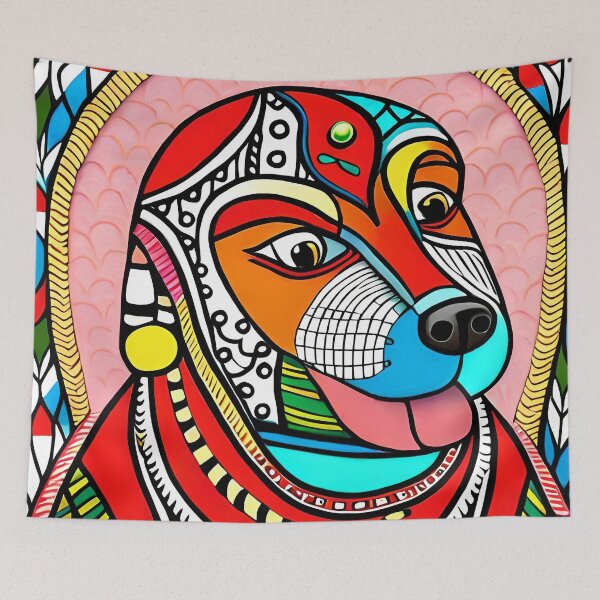 Item preview, Doggy Delight: A Madhubani Collection of Canine Art designed and sold by DogBook.