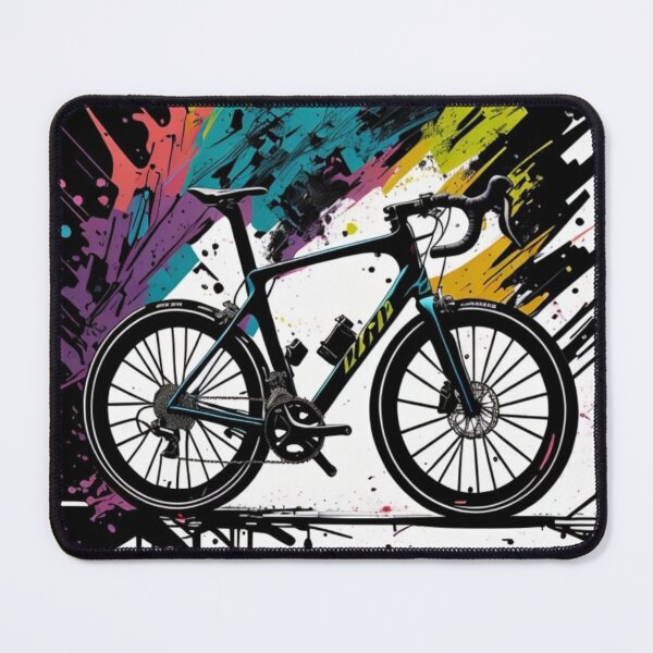 Item preview, Stunning Abstract Ink Splatter Road Bike Artwork Colourful designed and sold by Michael Voyler.