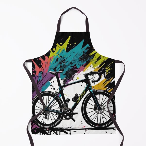 Item preview, Stunning Abstract Ink Splatter Road Bike Artwork Colourful  designed and sold by Michael Voyler.