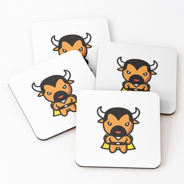 Item preview, Bull Mascot Superhero designed and sold by spyduckz.