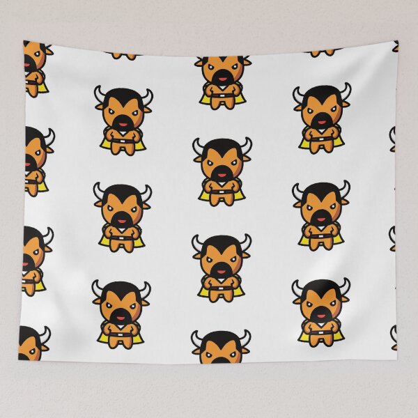 Item preview, Bull Mascot Superhero designed and sold by spyduckz.