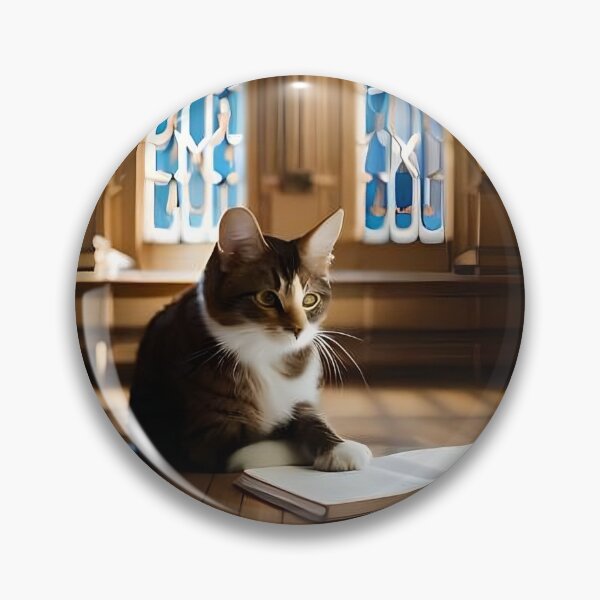 Item preview, The Feline Scholar: A Photo of a Cat Deep in Thought designed and sold by Arrene.