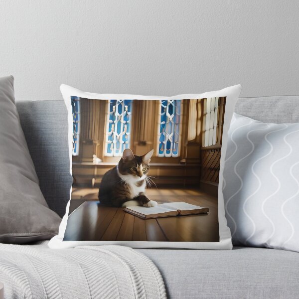 Item preview, The Feline Scholar: A Photo of a Cat Deep in Thought designed and sold by Arrene.