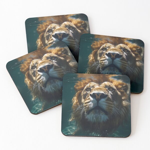 Item preview, Swimming Lion  designed and sold by Thomas Berard.