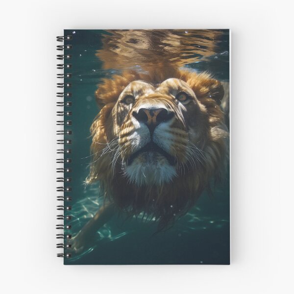 Aperçu de l'œuvre Lion de natation créée et vendue par Thomas Berard.