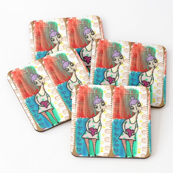 Item preview, Stripes and heARTs (1331) designed and sold by GriefAndCreativity.