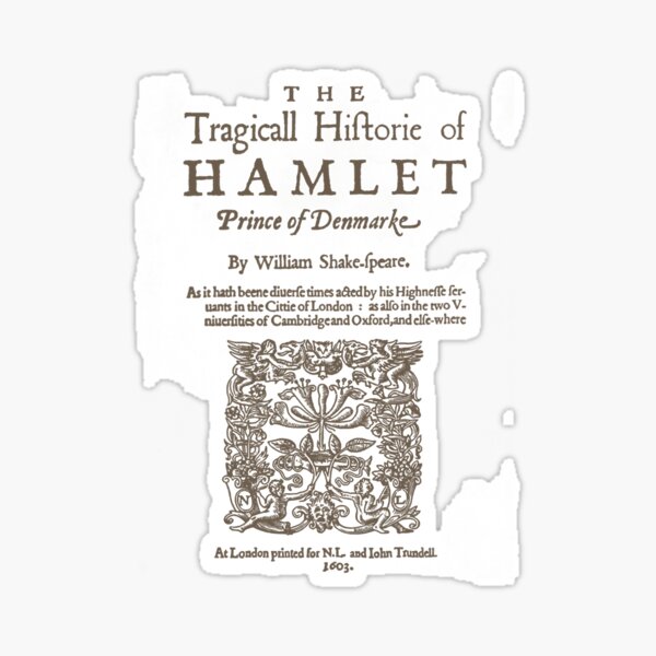 Item preview, Shakespeare, Hamlet 1603  designed and sold by Joseollard.