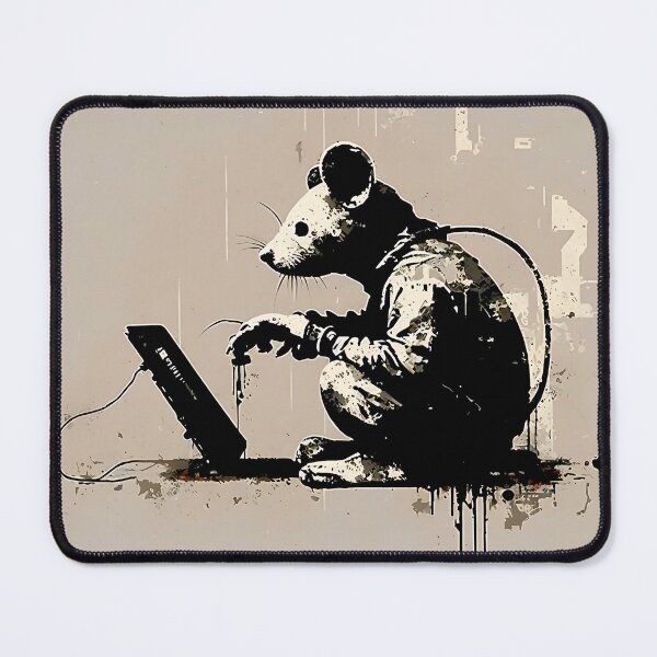 Item preview, the hacker rat designed and sold by GraffitiLab.