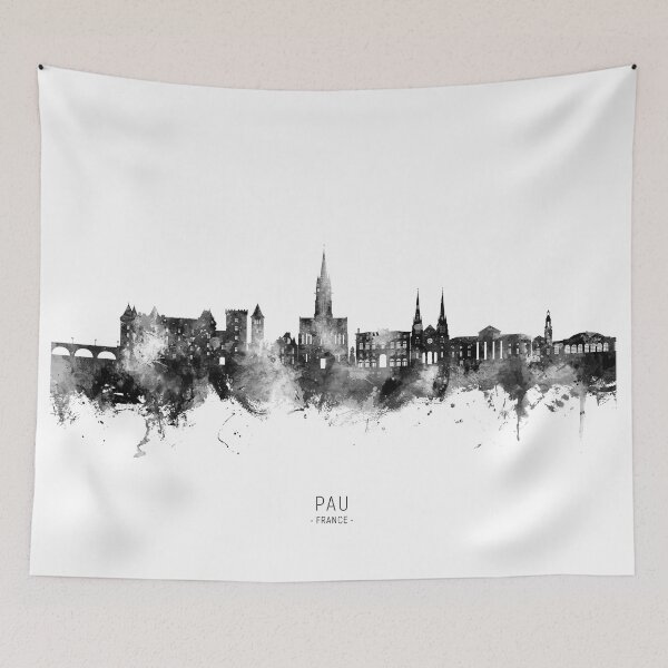 Item preview, Pau France Skyline designed and sold by ArtPrints.