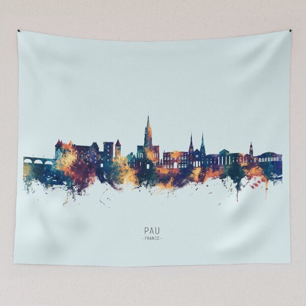 Item preview, Pau France Skyline designed and sold by ArtPrints.