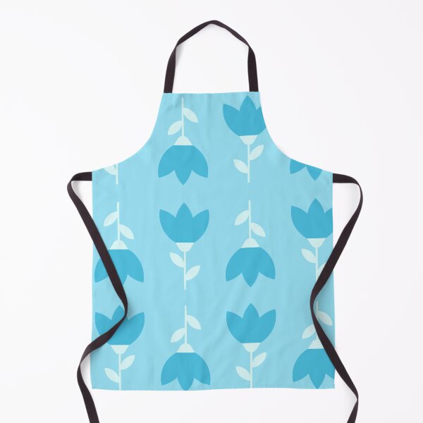 Artikelvorschau, Cute Retro Flower Pattern In Shades Of Light Blue entworfen und verkauft von gamboling.