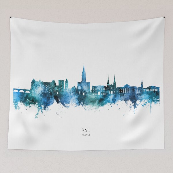 Item preview, Pau France Skyline designed and sold by ArtPrints.