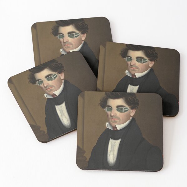 Item preview, Man Portrait, Vintage Painting of a Man Wearing Sunglasses designed and sold by vintagevivian.