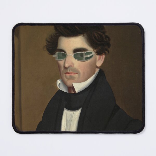 Item preview, Man Portrait, Vintage Painting of a Man Wearing Sunglasses designed and sold by vintagevivian.