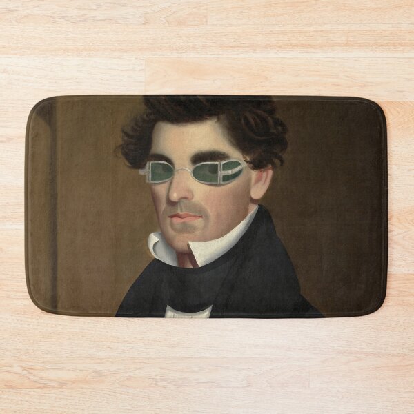 Artikelvorschau, Man Portrait, Vintage Painting of a Man Wearing Sunglasses entworfen und verkauft von vintagevivian.