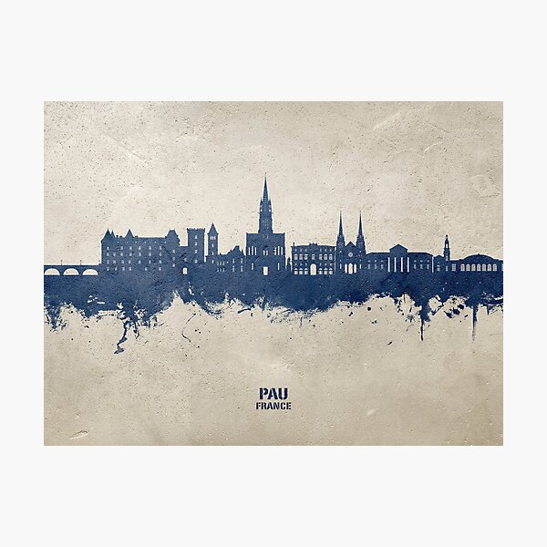 Item preview, Pau France Skyline designed and sold by MICHAEL TOMPSETT.