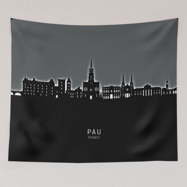 Item preview, Pau France Skyline designed and sold by ArtPrints.