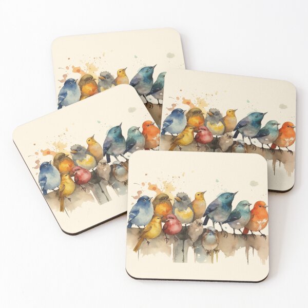 Item preview, Group of Birds - Water Color Style designed and sold by Billy Wong.