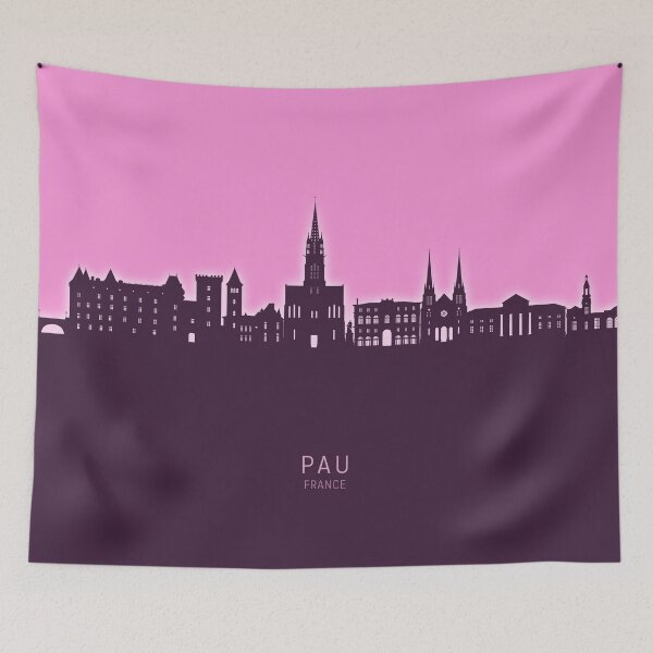Item preview, Pau France Skyline designed and sold by ArtPrints.