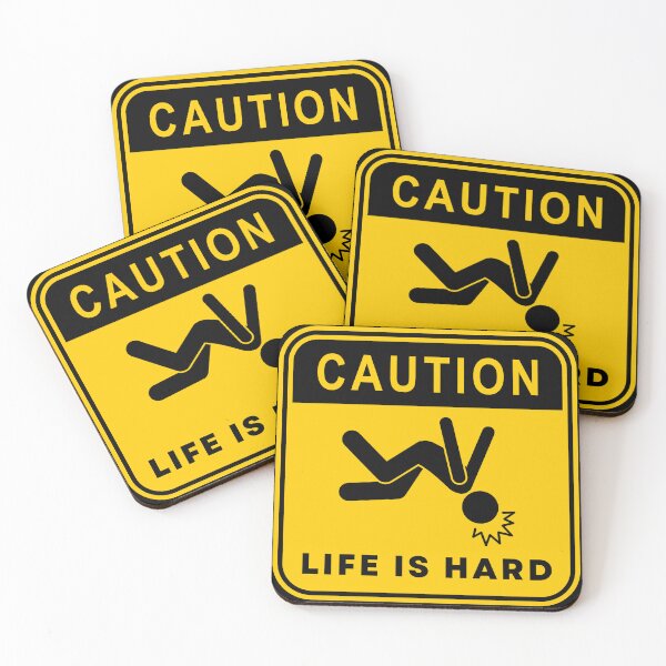Item preview, Caution Life Is Hard 02 designed and sold by RakentStudios.
