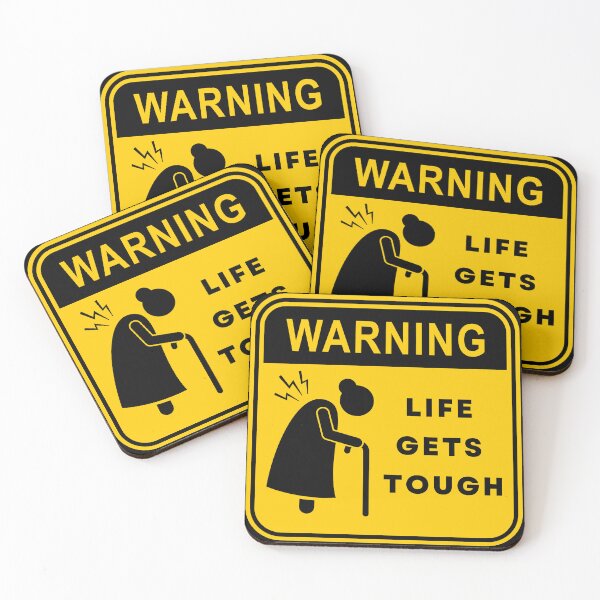 Item preview, Warning Life Gets Tough 01 designed and sold by RakentStudios.