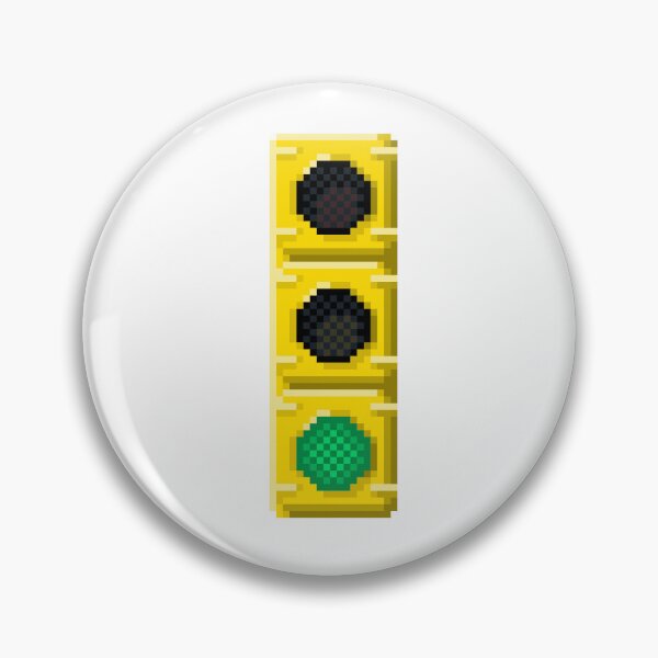 Item preview, Green Traffic Light Pixel Art | Street Theme Design designed and sold by anycolorart.